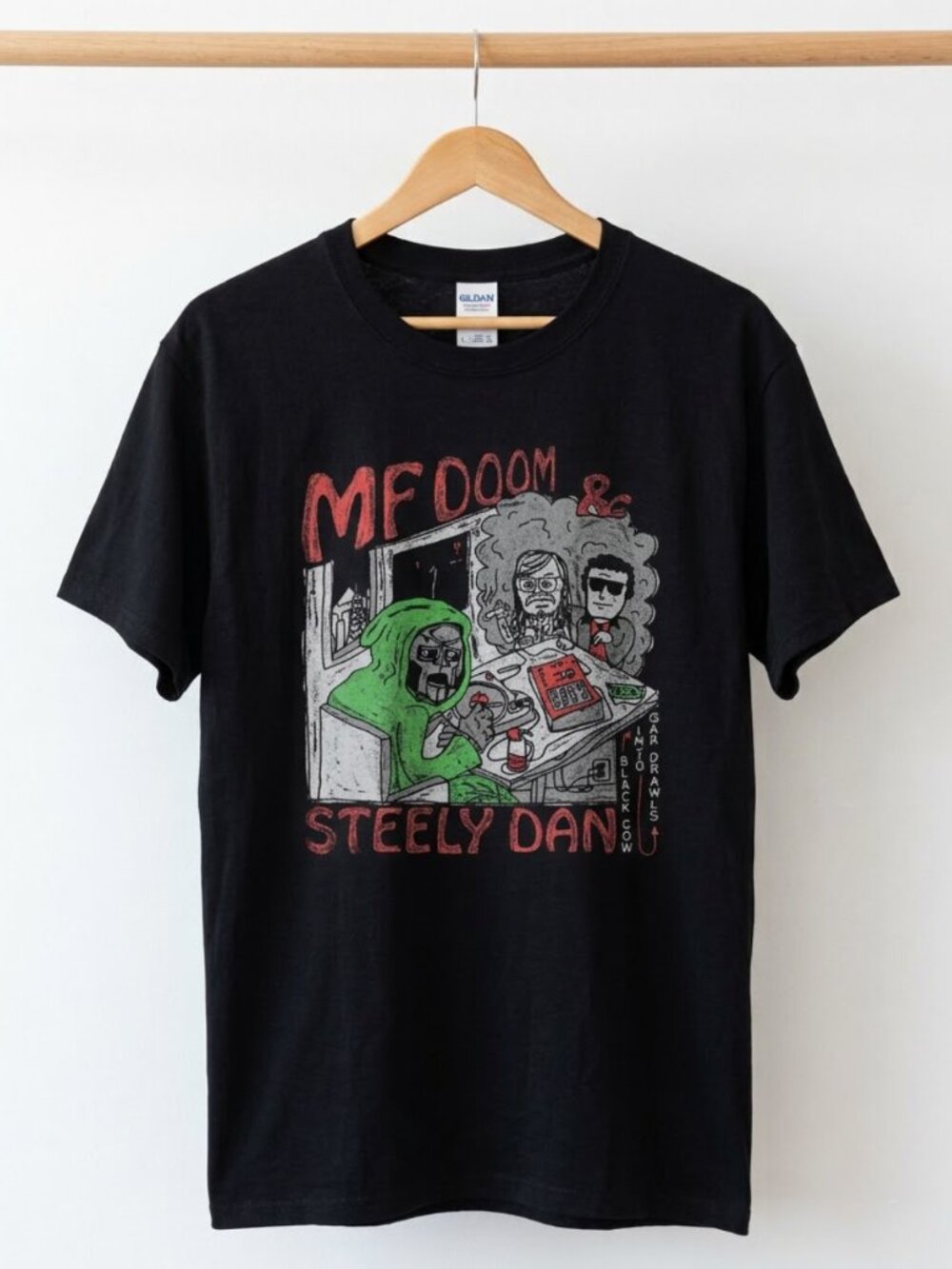MF DOOM Steely Dan Vintage Rap Tee Y2K Underground Hip Hop Graphic Shirt
